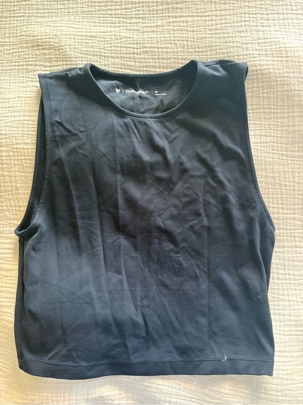 Aritzia Blue Sleeveless Crew Tank